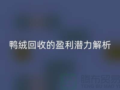 鴨絨回收的盈利潛力解析——上海騰布貿易地址