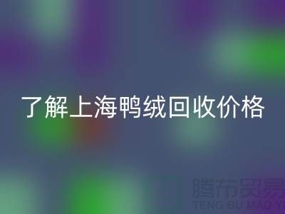 了解上海鴨絨回收價格，掌握最新市場動態