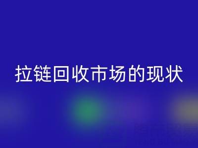 拉鏈回收市場(chǎng)的現(xiàn)狀：機(jī)遇與挑戰(zhàn)并存